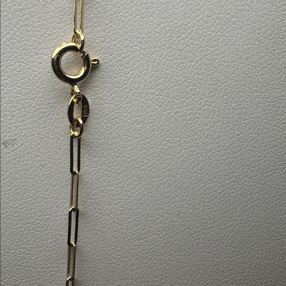 PAPERCLIP CHAIN, 10K YELLOW GOLD, 20”L - Picture 2 of 8